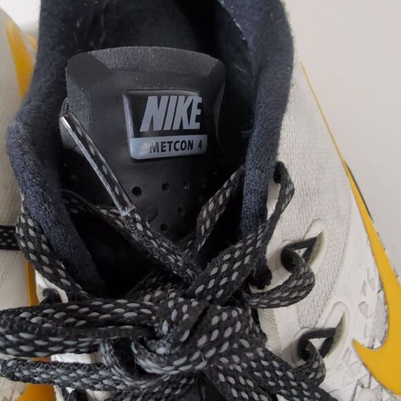 Nike Metcon 4 Yellow White Mens Size‎ 8 Running Shoes Sneakers AV3720-991 - Picture 6 of 11